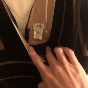 Knee length black formal dress